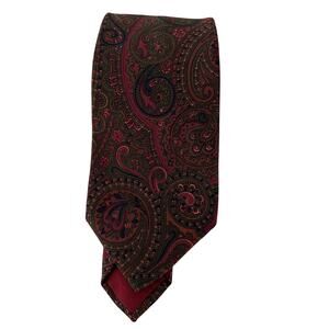 Barneys New York Tie Silk Made in Italy Paisley Classic Designer Necktie
